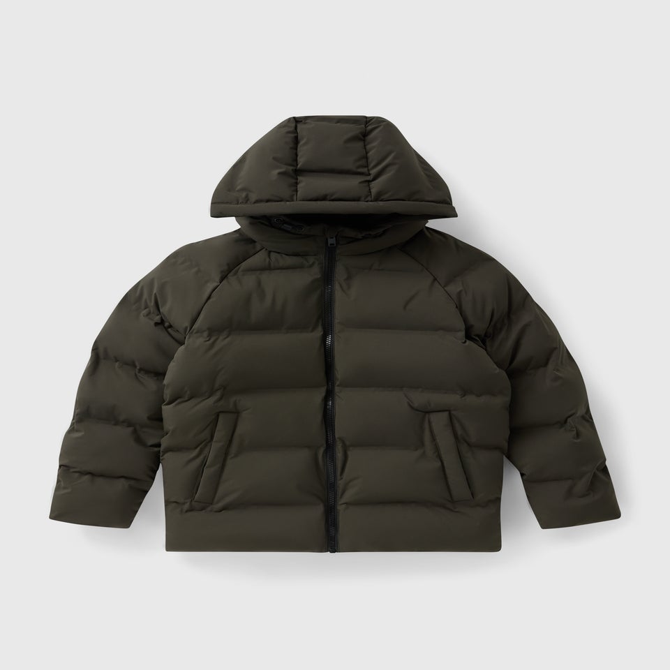 Boys Khaki Heat Seal Puffa Coat (7-15yrs)