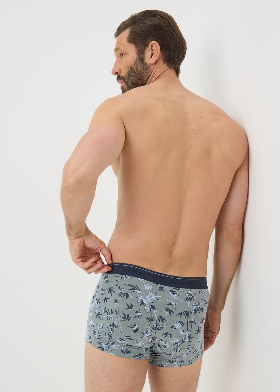 5 Pack Blue Palm Leaf Hipsters