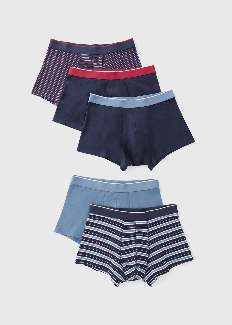 5 Pack Multicolour Stripe Hipsters