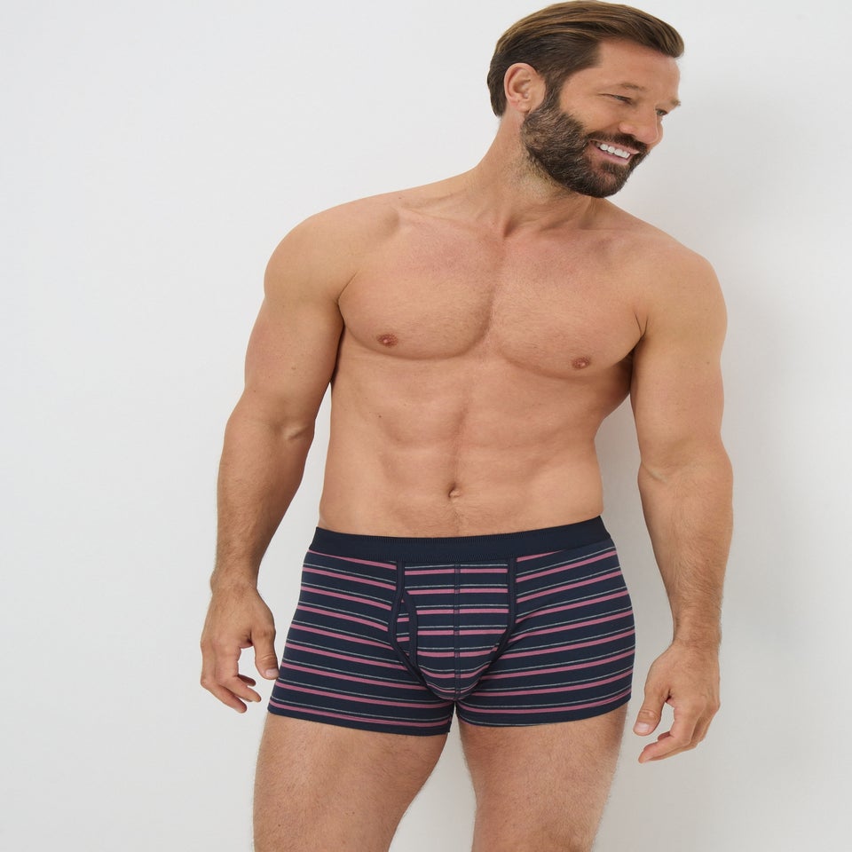 Multicolour Stripe Keyhole Boxers
