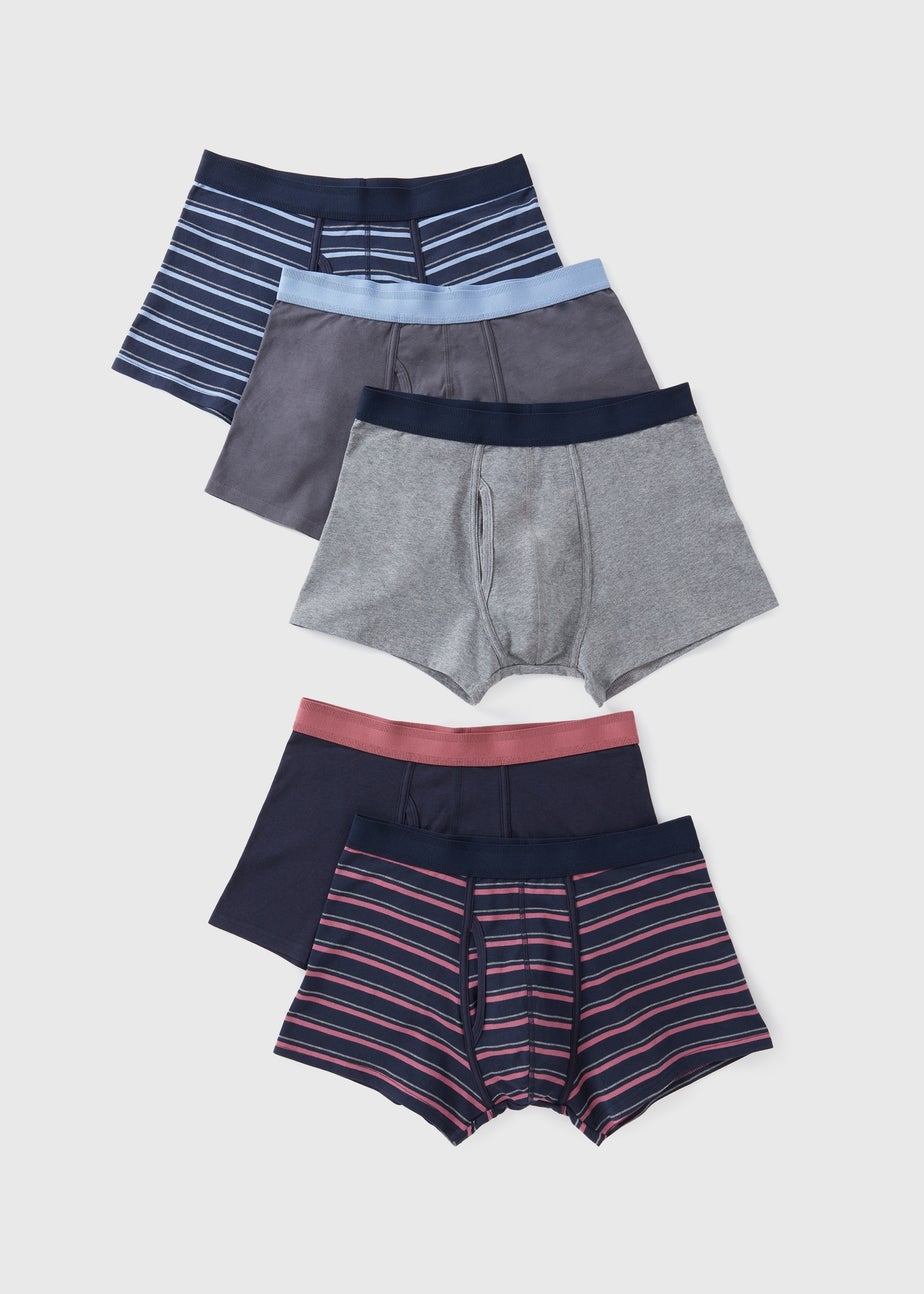 Multicolour Stripe Keyhole Boxers