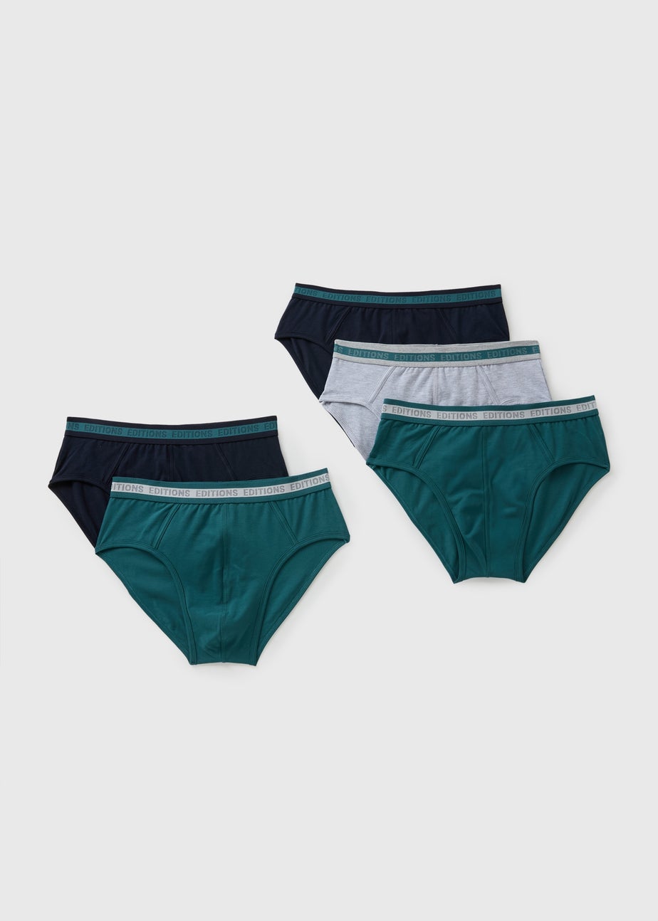 5 Pack Teal Editions Briefs