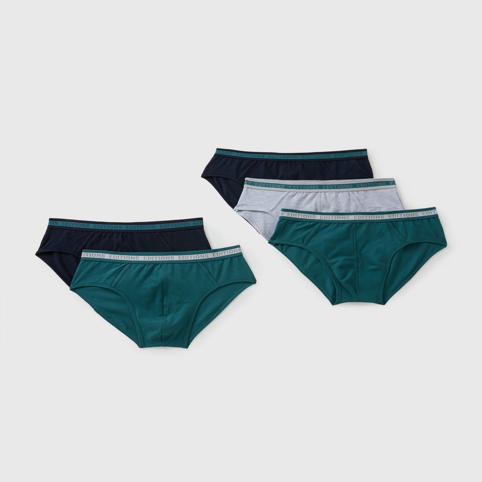 5 Pack Teal Editions Briefs