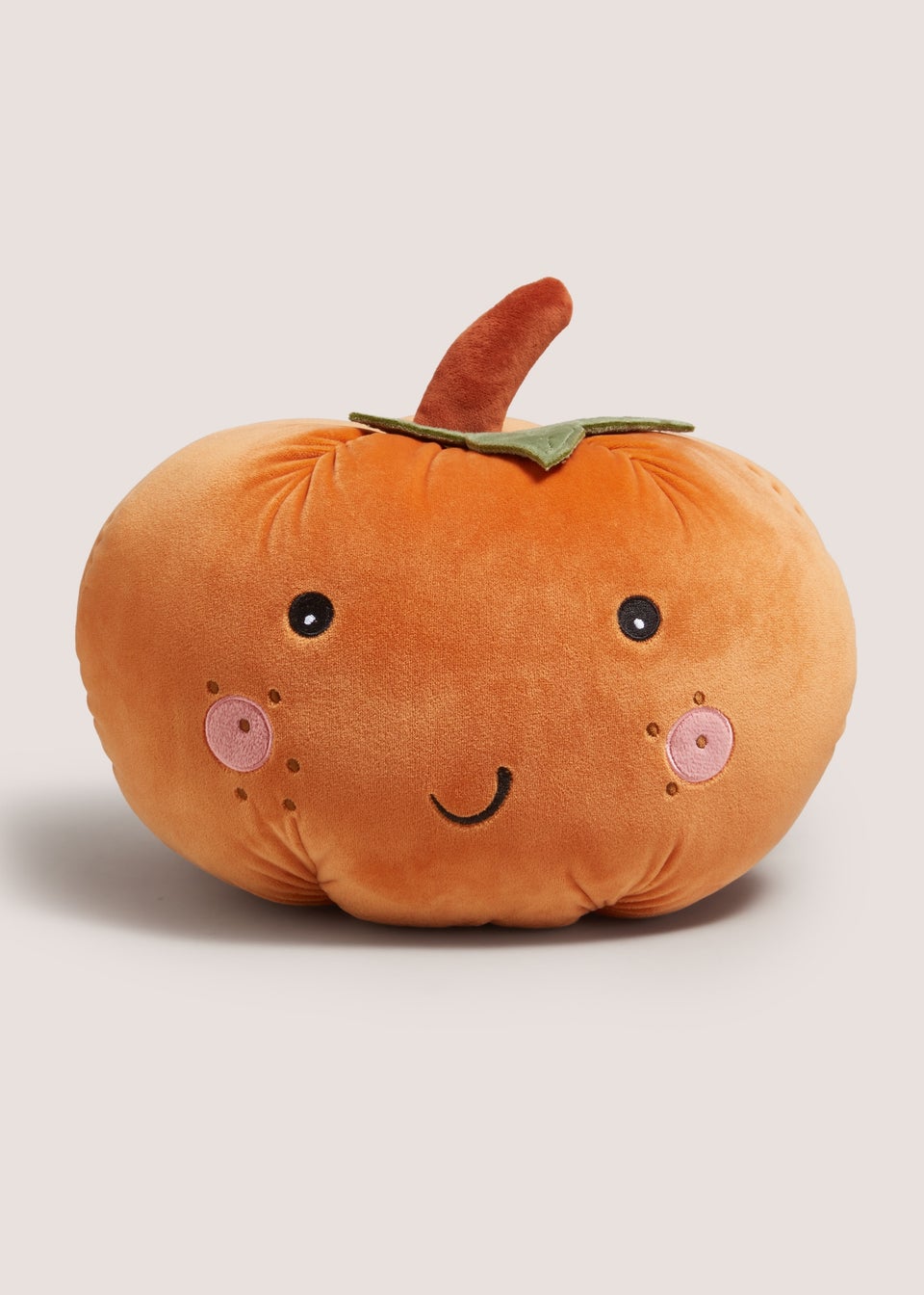 Orange Smiley Pumpkin Shape Cushion
