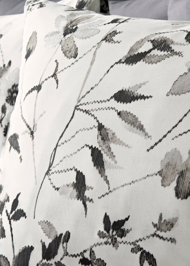 Black Floral Duvet Set