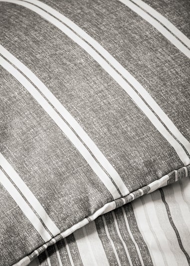 Charcoal Stripe Duvet Set
