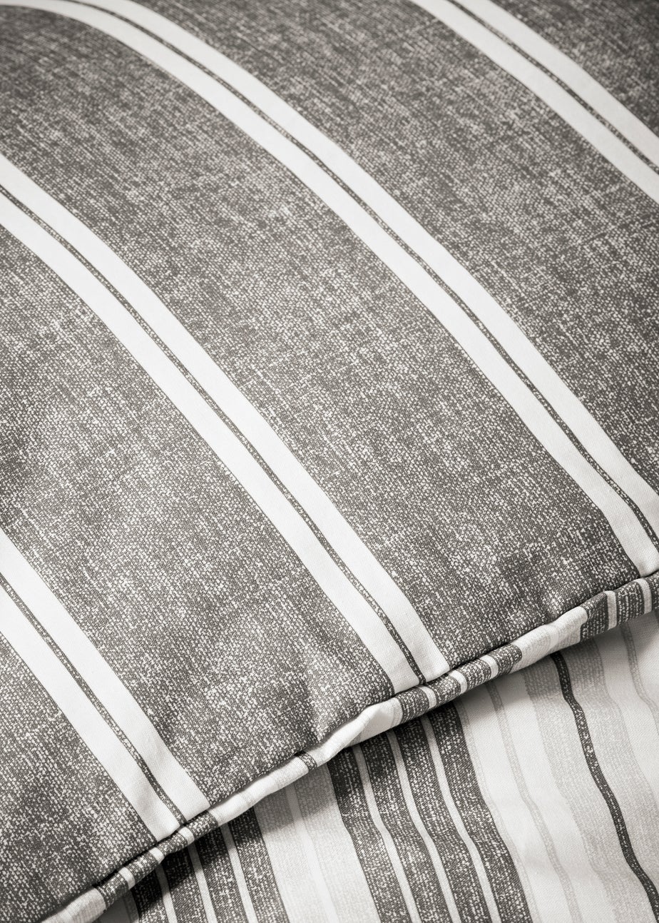 Charcoal Stripe Duvet Set