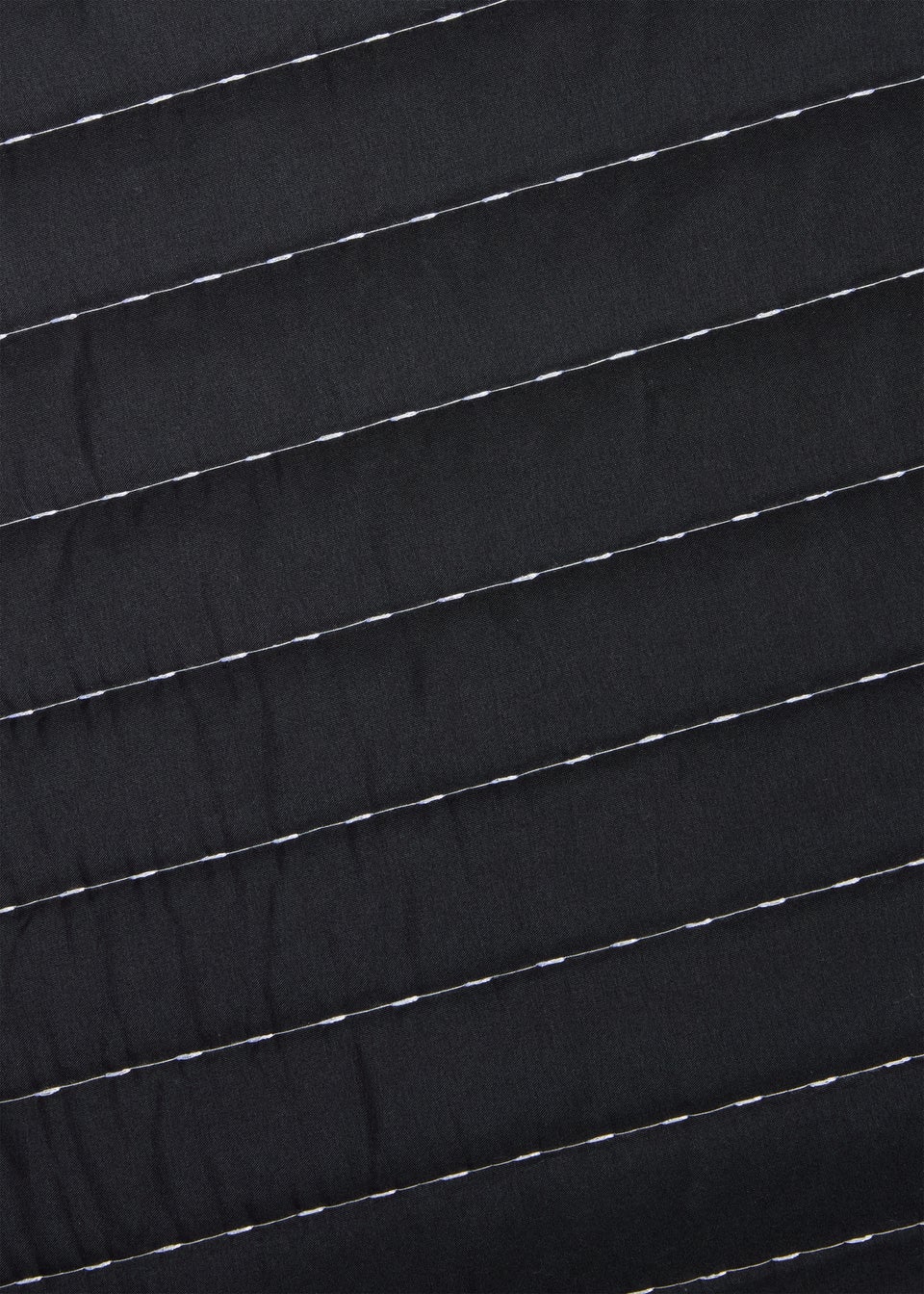 Black Velvet Stabstitch Bedspread