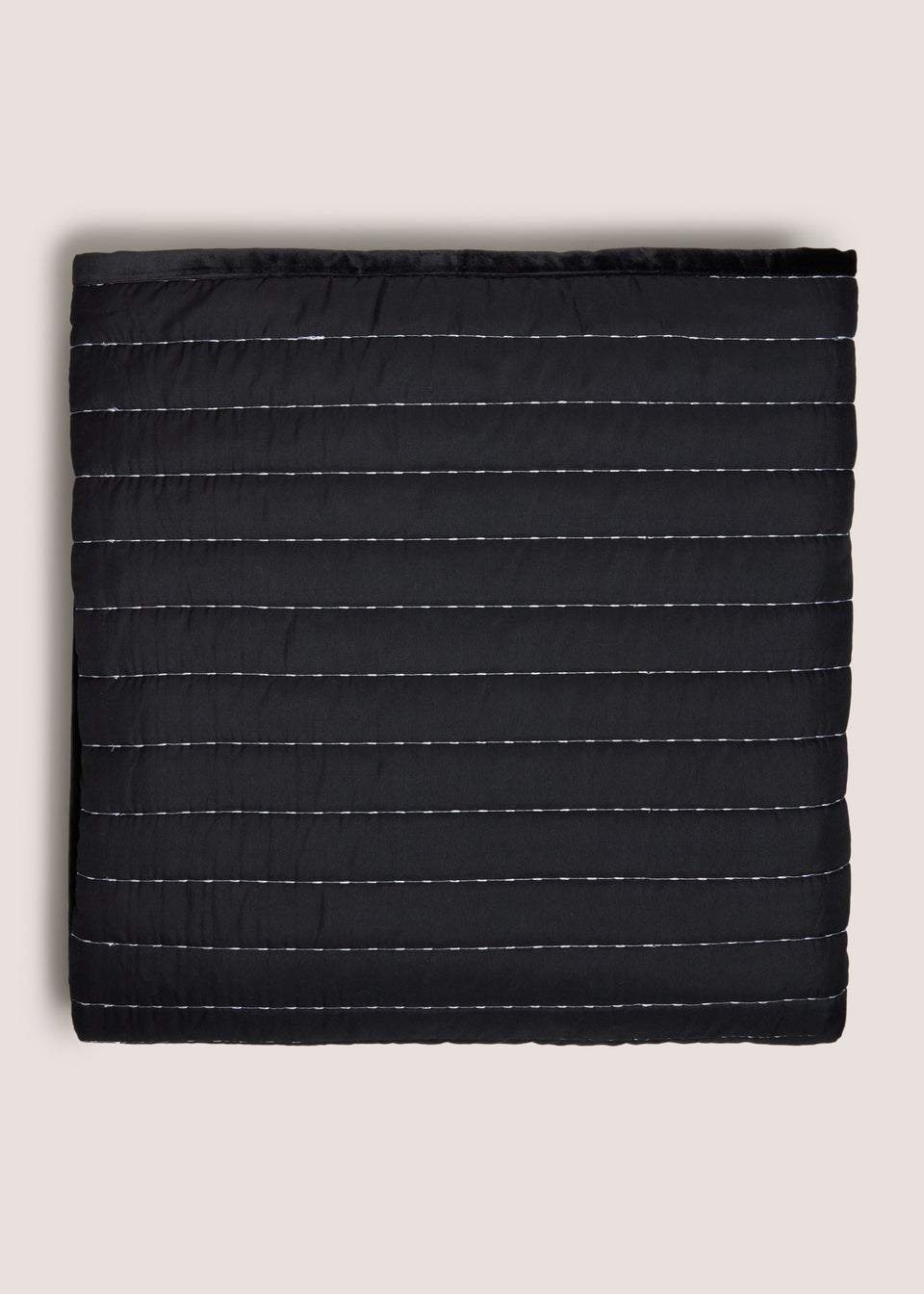 Black Velvet Stabstitch Bedspread