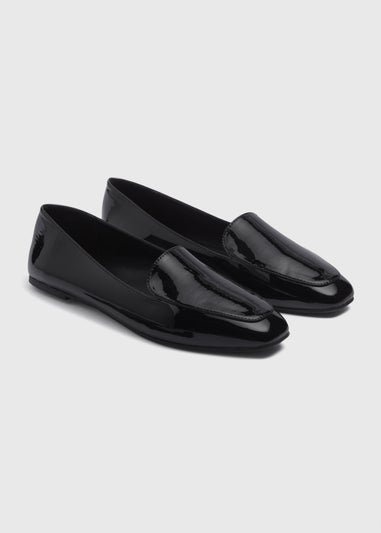 Black Patent Slipper Loafers