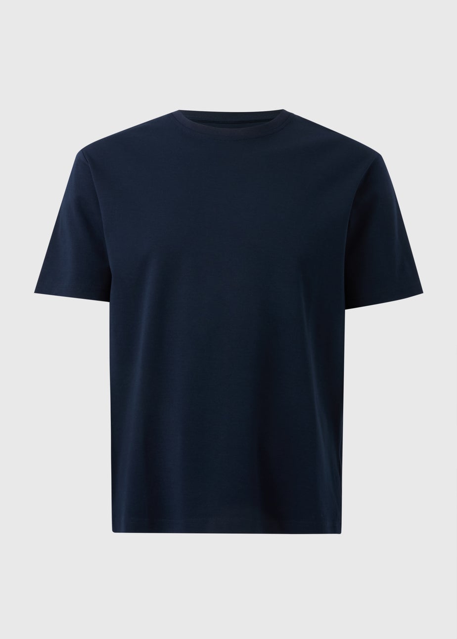 Navy Liquid Cotton T-Shirt