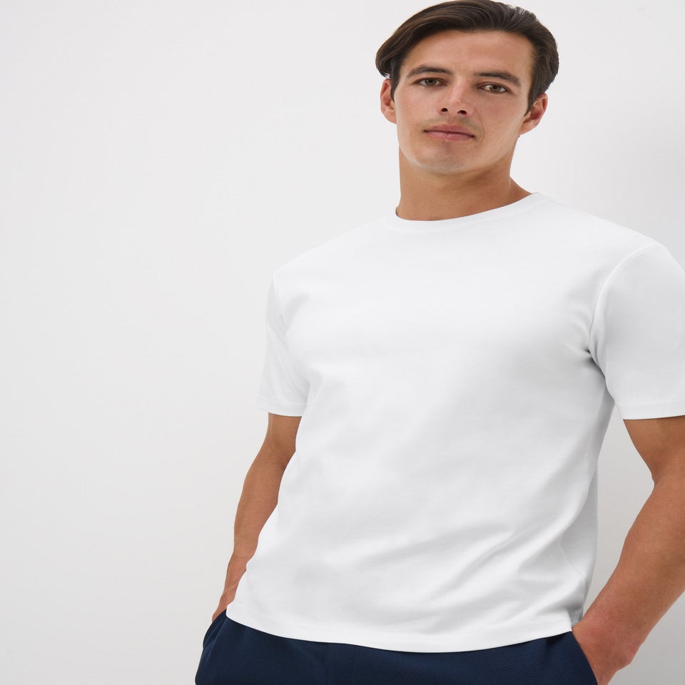 White Liquid Cotton T-Shirt