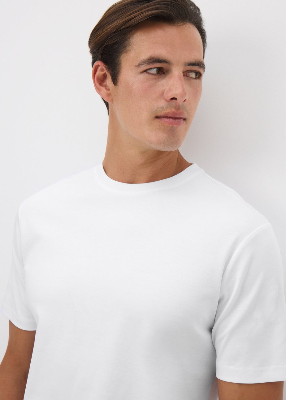 White Liquid Cotton T-Shirt