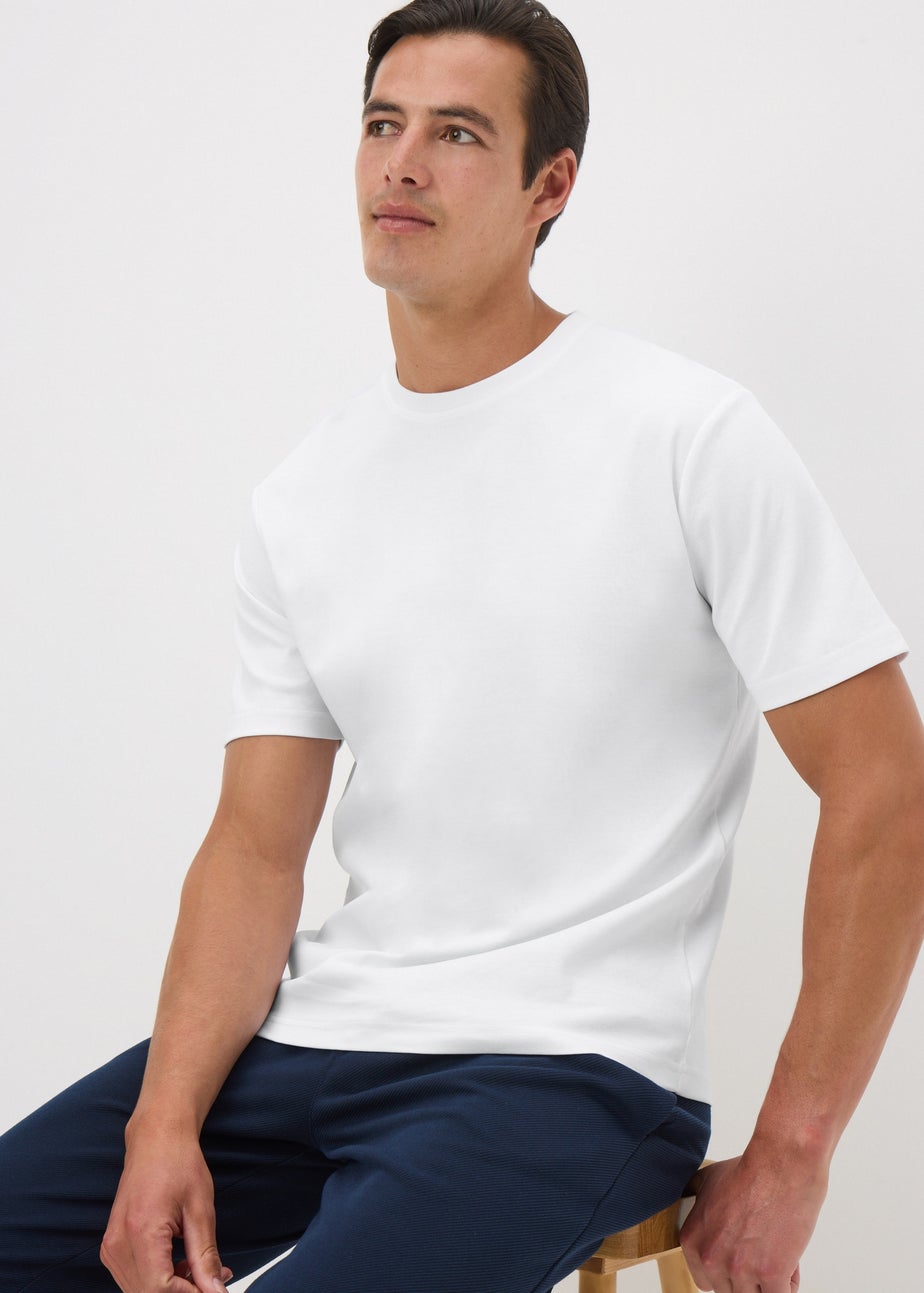 White Liquid Cotton T-Shirt