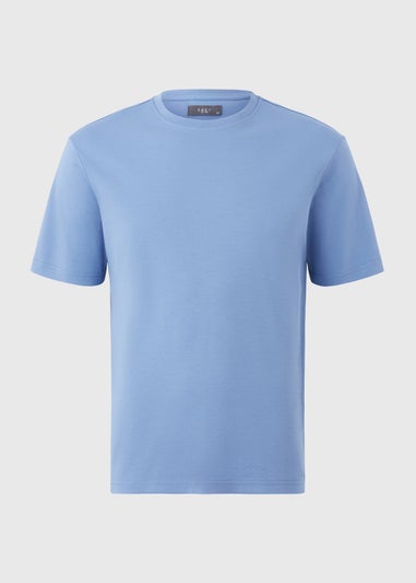 Blue Liquid Cotton T-Shirt
