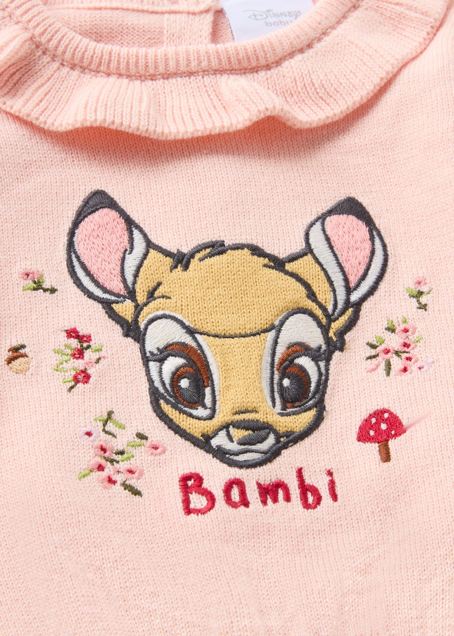 Disney Baby Pink Bambi Knit Jumper & Legging Set (Newborn-18mths)