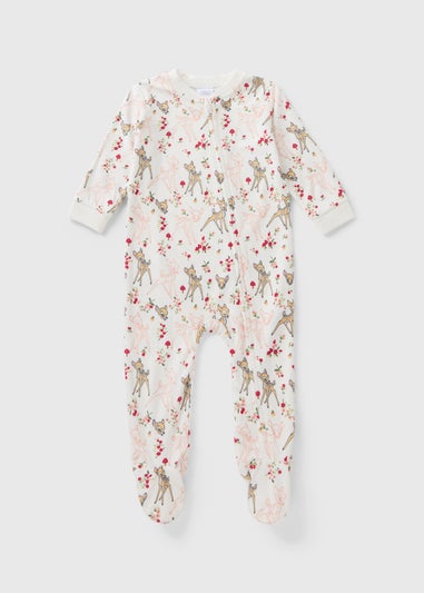 Disney Cream Bambi Fleece Sleepsuit (Newborn-18mths)