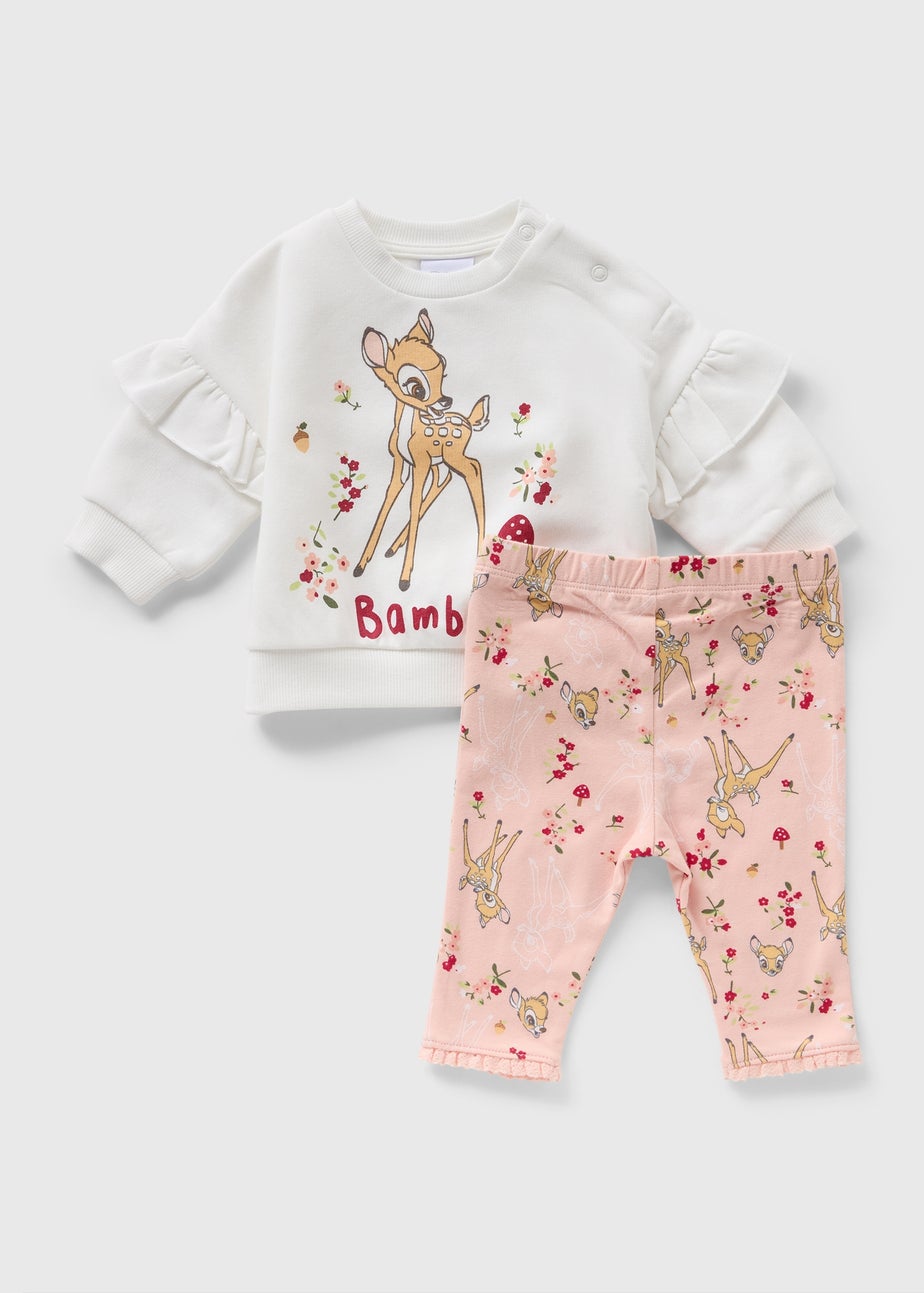 Disney Baby Cream Bambi Sweatshirt & Legging Set (Newborn-18mths)