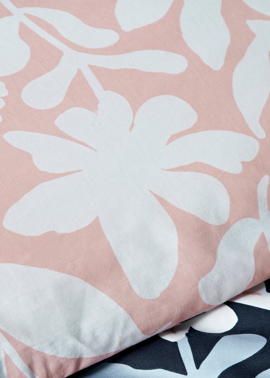 Navy Floral Design Duvet Set