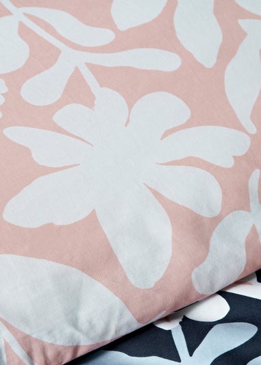Navy Floral Design Duvet Set