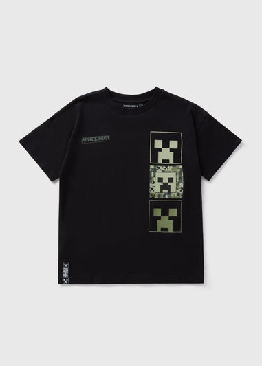 Minecraft Boys Black T-Shirt (5-13yrs)