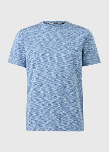 Souluxe Blue Texture Space Dye T-Shirt