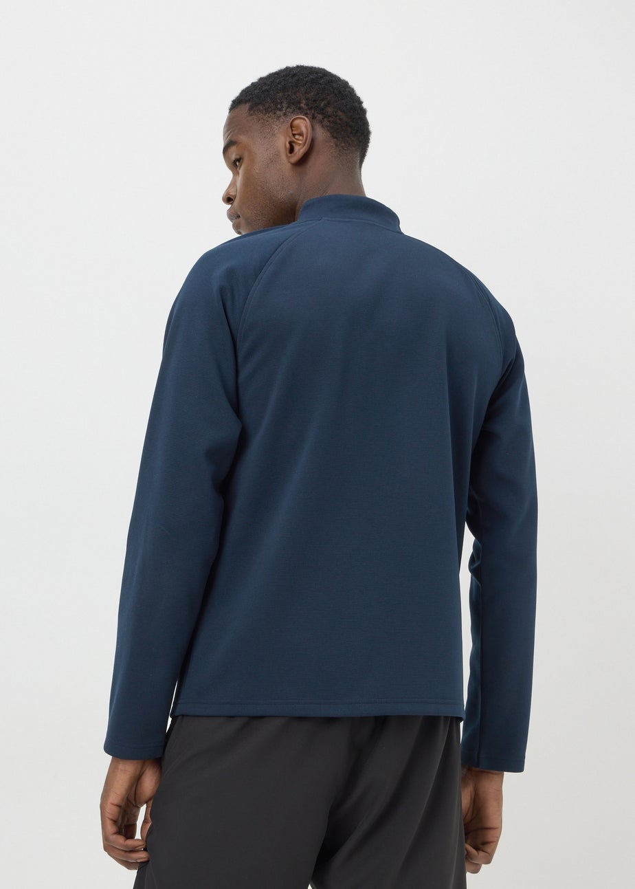 Souluxe Navy Half Zip Co Ord Top
