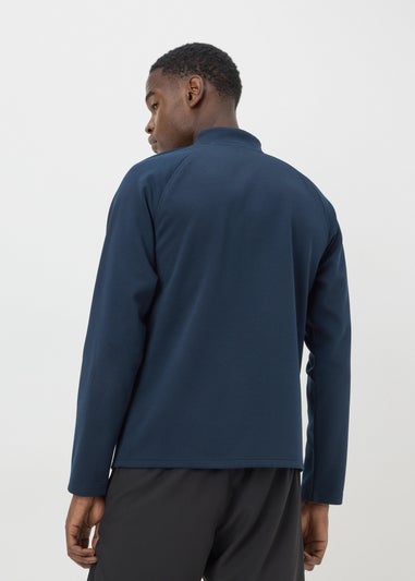 Souluxe Navy Half Zip Co Ord Top