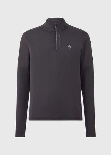 Souluxe Black Half Zip Co Ord Top
