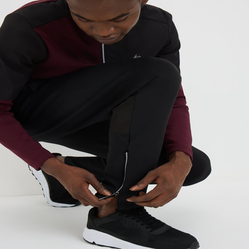 Souluxe Black Sports Co Ord Jogging Bottoms