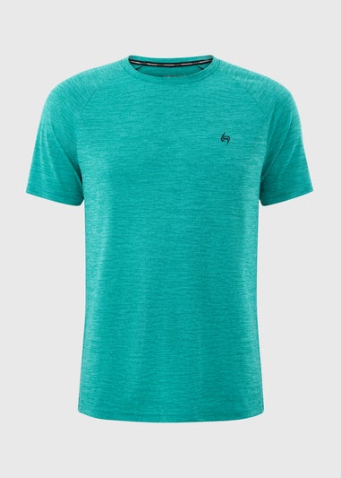 Souluxe Turquoise Basic 2 Tone T-Shirt