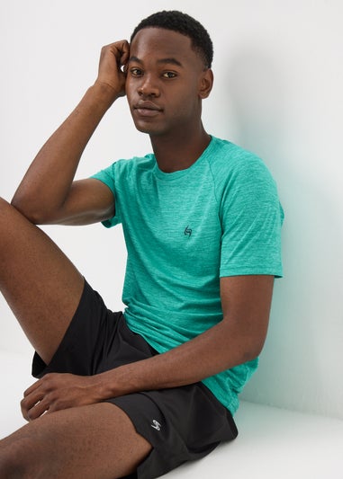 Souluxe Turquoise Basic 2 Tone T-Shirt