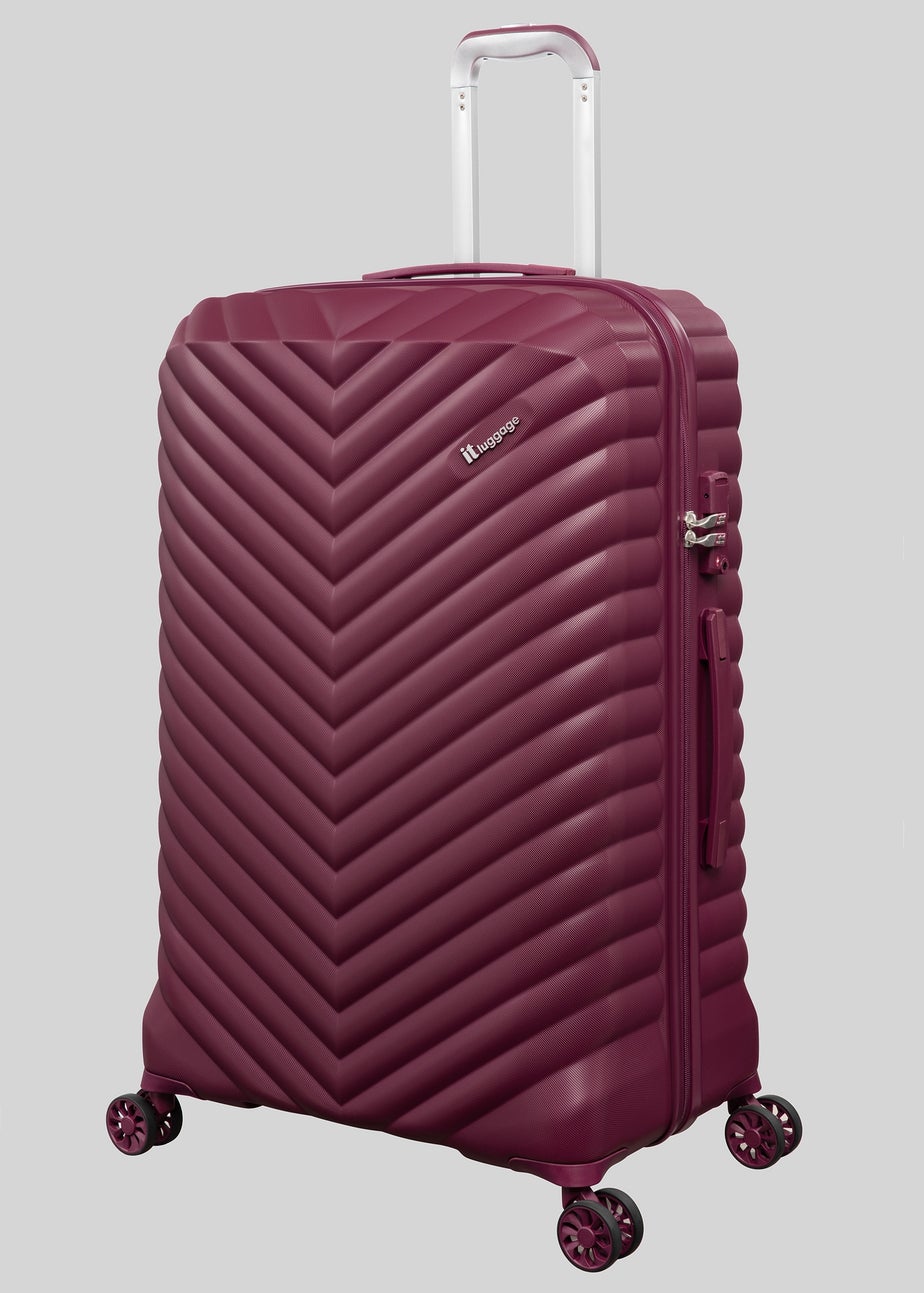 IT Luggage Red Hardshell Suitcase