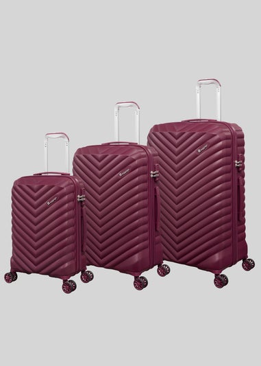 IT Luggage Red Hardshell Suitcase