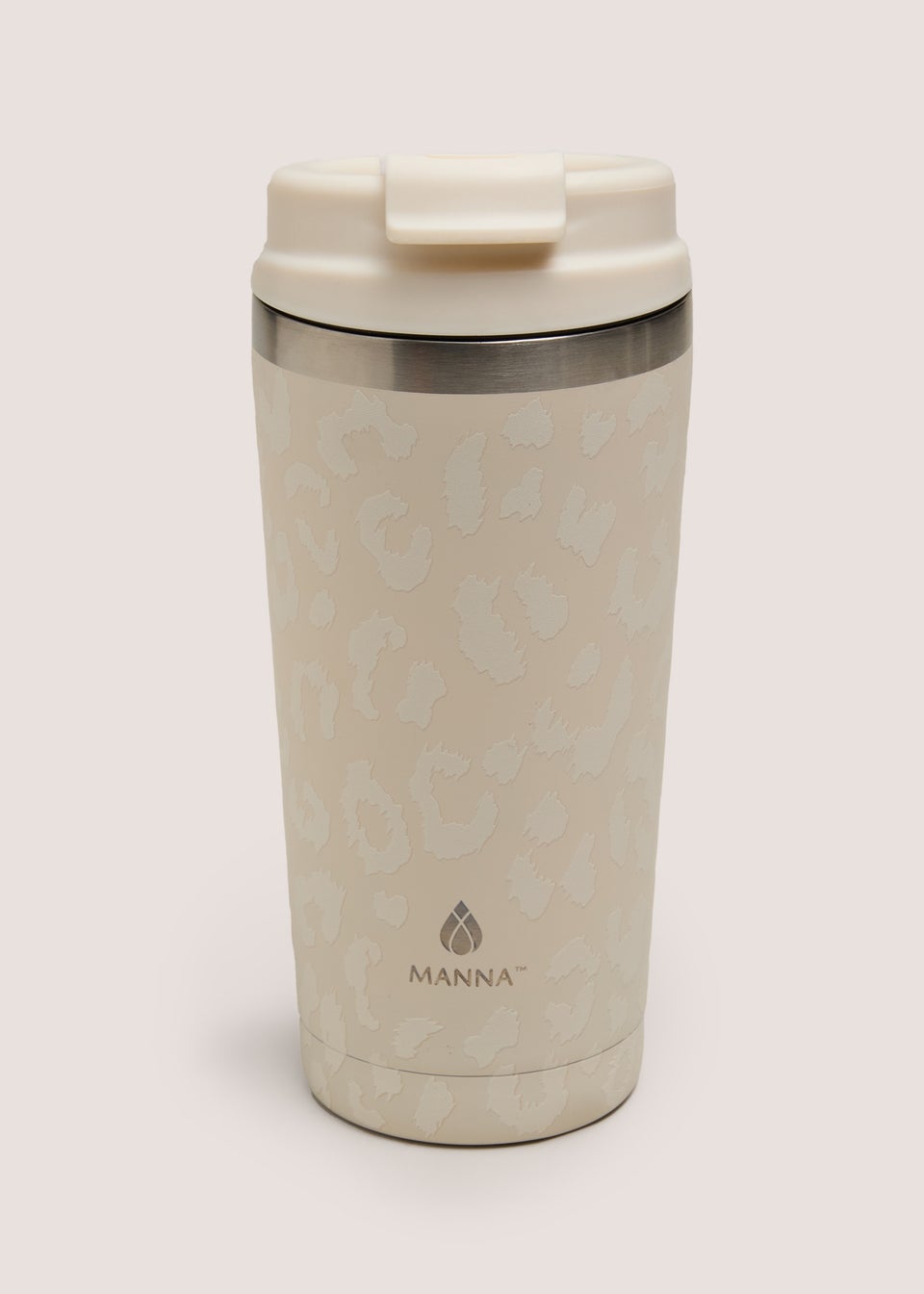 Cream Leopard Coffee Tumbler