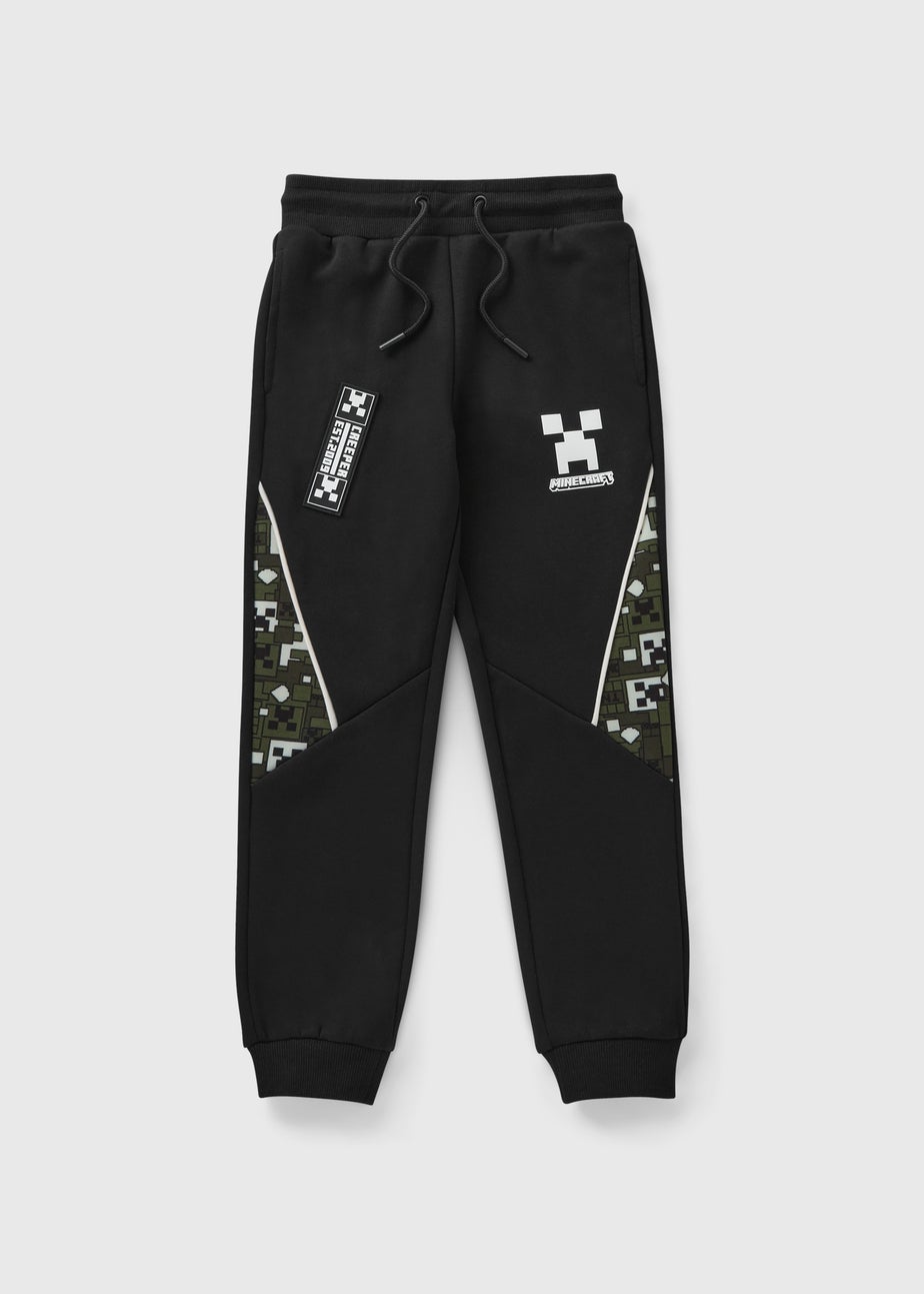 Minecraft Black Track Jogging Bottoms (5-13yrs)