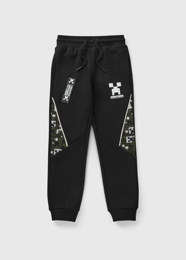 Minecraft Black Track Jogging Bottoms (5-13yrs)