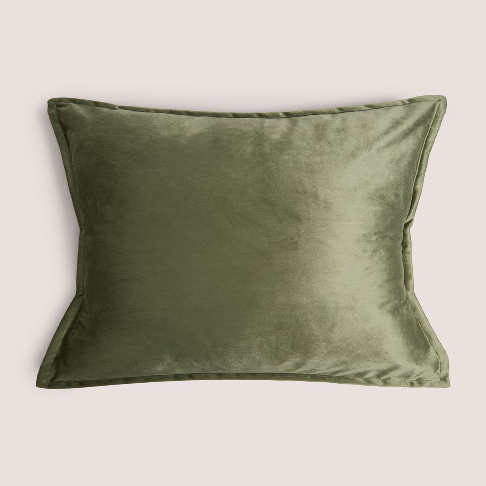 Olive Velvet Cushion
