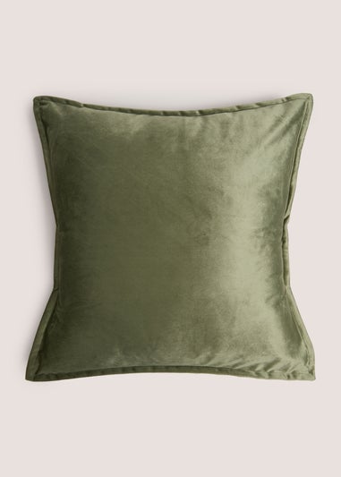 Olive Velvet Cushion