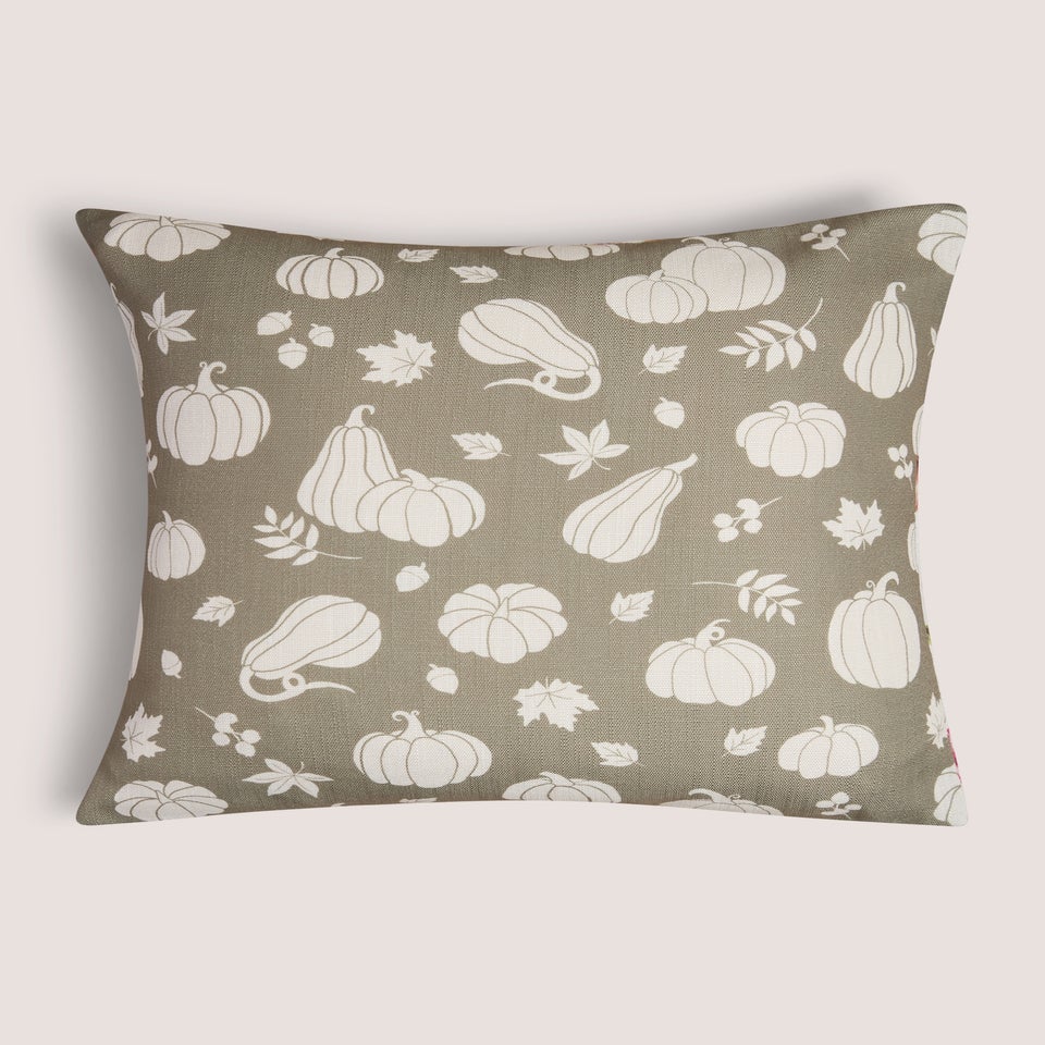 Multicolour Pumpkin Print Cushion