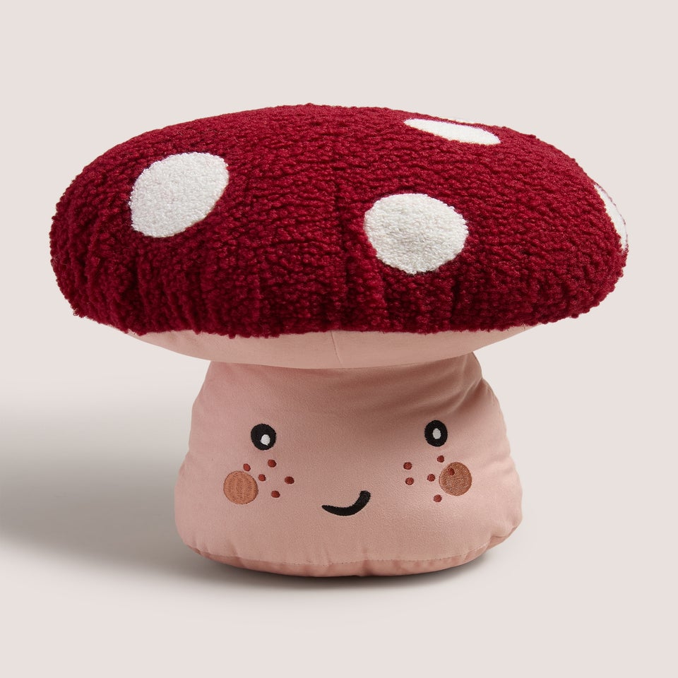 Smiley Mushroom Shaped Cushion