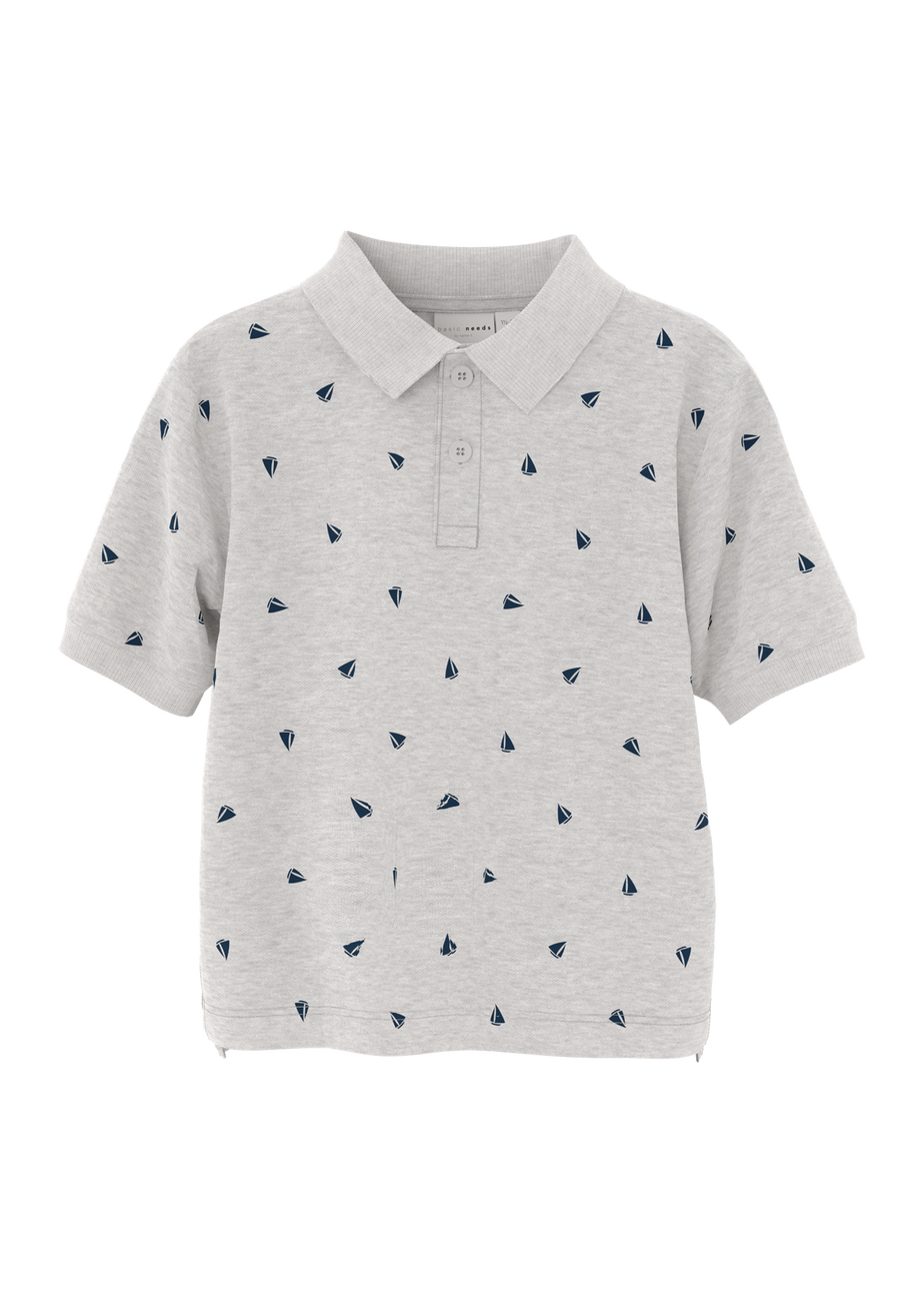 Name It Grey Sailing Polo Shirt (1.5-6yrs)