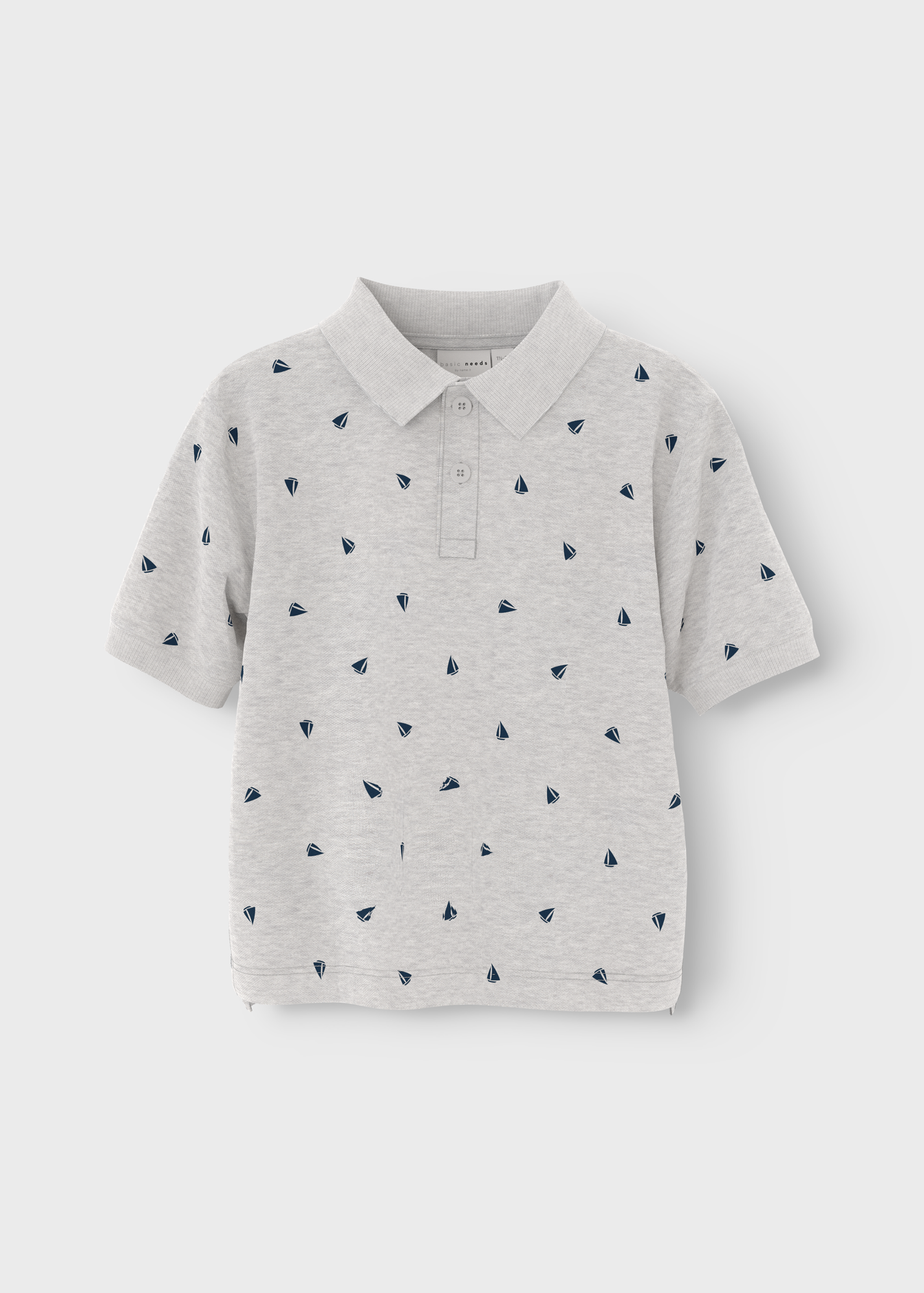 Name It Grey Sailing Polo Shirt (1.5-6yrs)