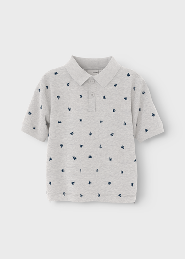 Name It Grey Sailing Polo Shirt (1.5-6yrs)
