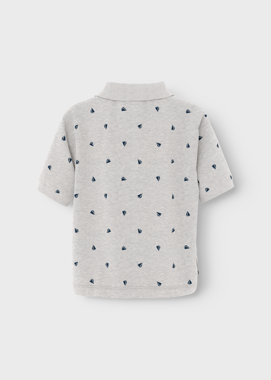Name It Grey Sailing Polo Shirt (1.5-6yrs)