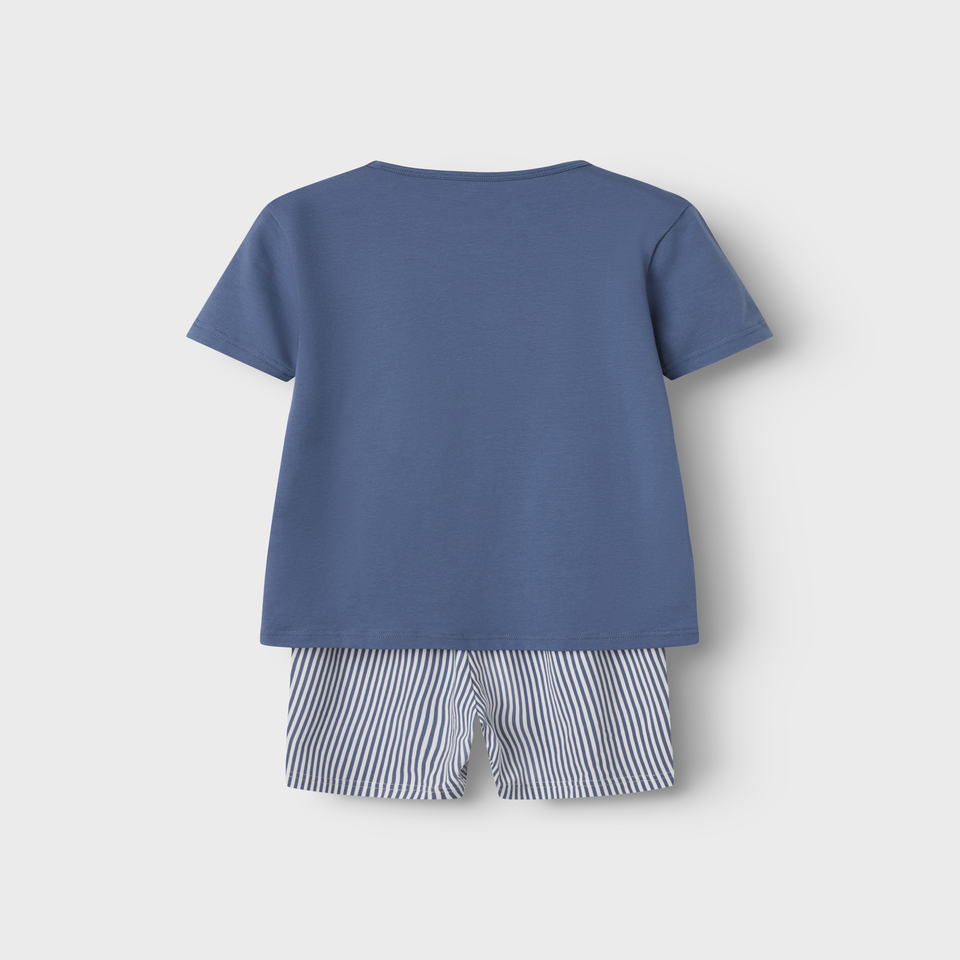 Name It Blue University Top & Shorts Set (6-14yrs)