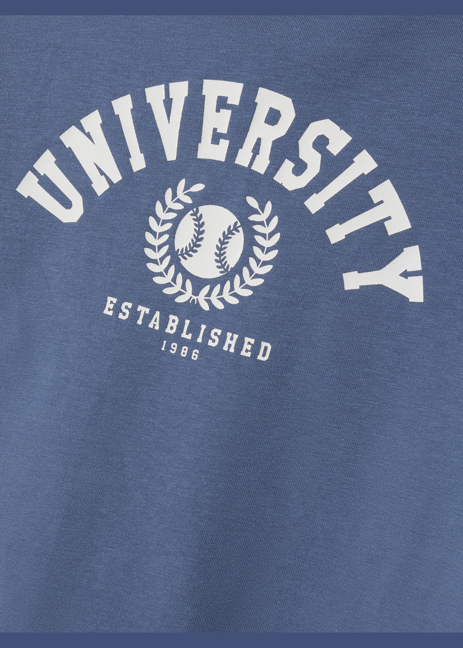 Name It Blue University Top & Shorts Set (6-14yrs)