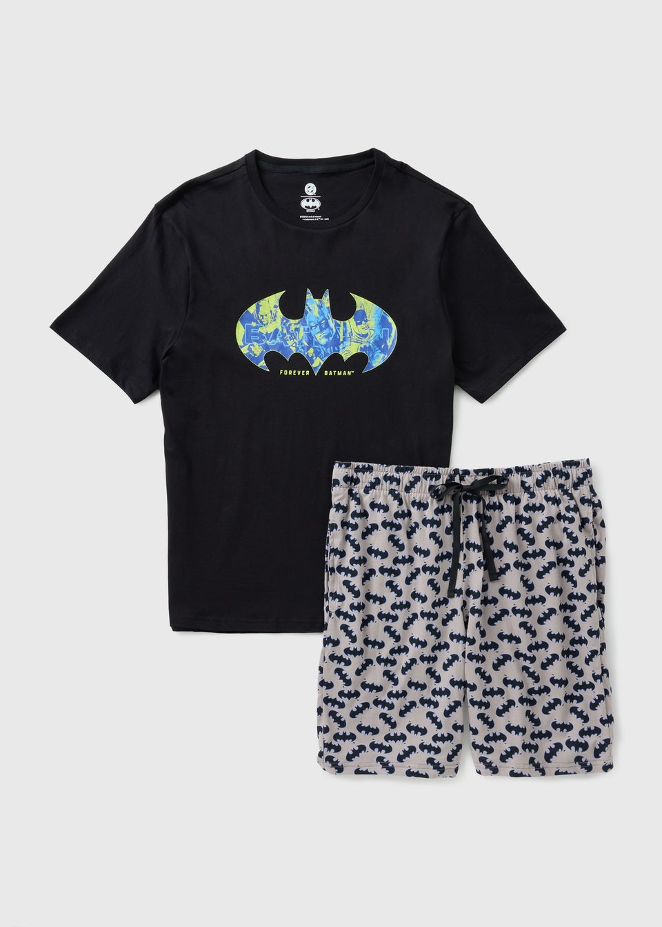 Batman Grey Batman Short Pyjama Set