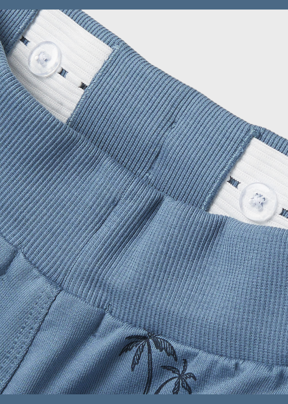 Name It Boys Blue Palm Tree Sweat Shorts (7-12yrs)