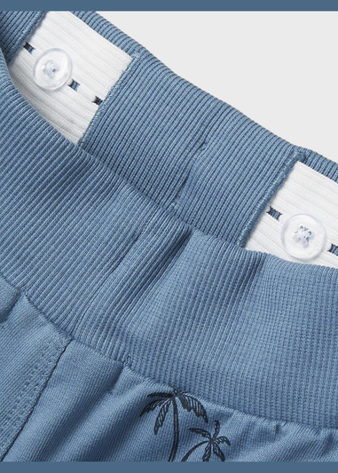 Name It Boys Blue Palm Tree Sweat Shorts (7-12yrs)